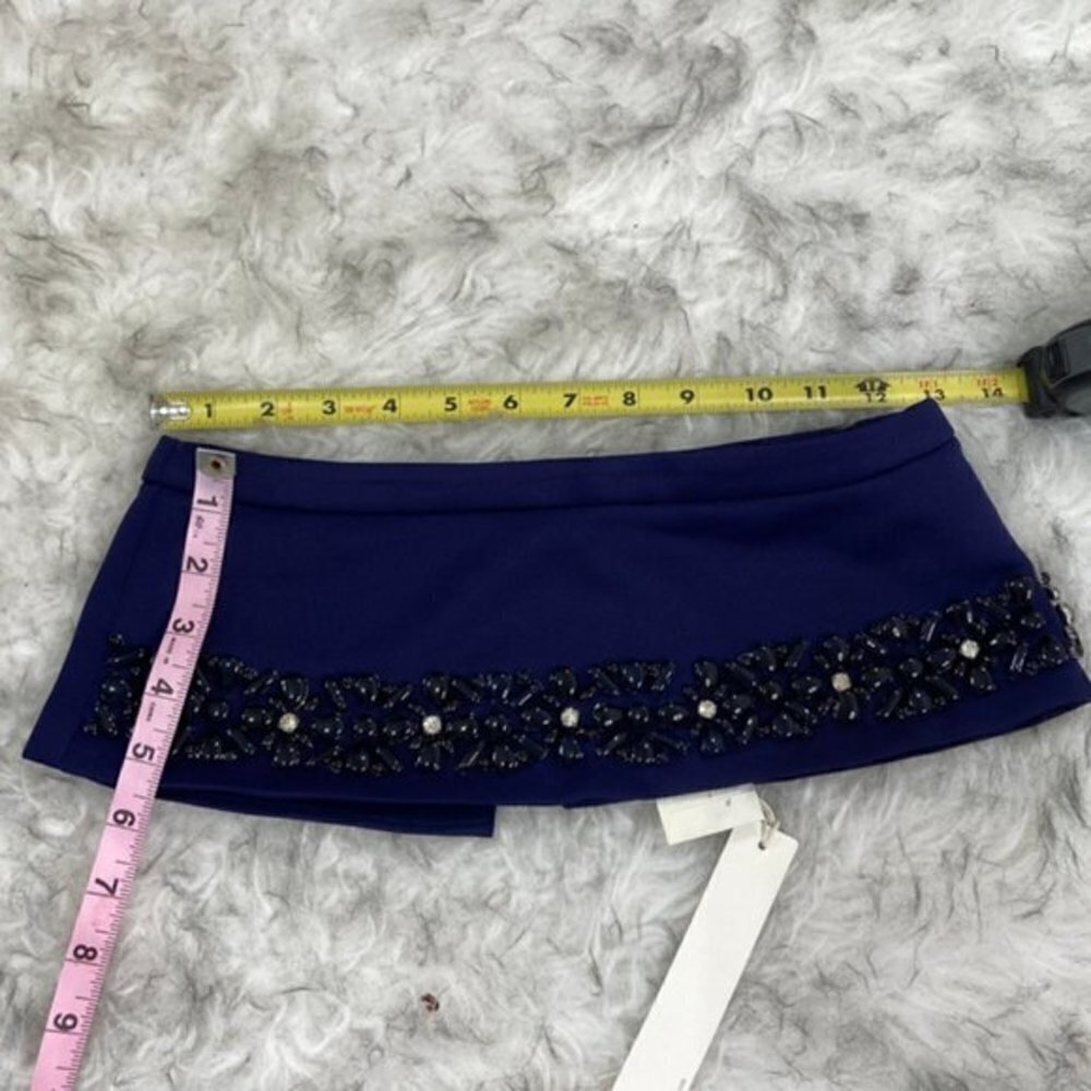 Line & Dot NWT Blue Peplum Pencil Skirt Size Small - Picture 3 of 16